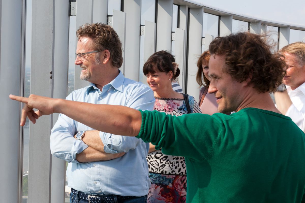 A small group on a private tour of Cologne